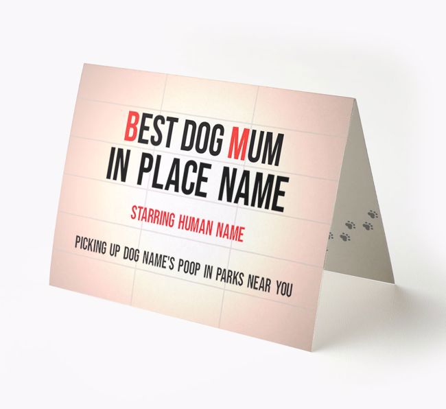'Best Mum' - Personalised {breedFullName} Card
